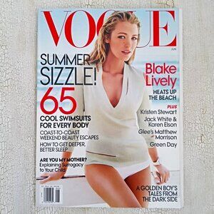 Vogue Magazine June 2010 Blake Lively Summer Fashion Jack White Matthew Morrison